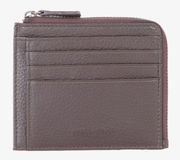 VALENTINO Sodaro Card Case Moro Donkerbruin Leren Kaarthoes