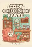 Coloring Book Cosy Coffee Shop Kawaii