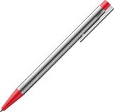 LAMY logo balpen 205 – van roestvrij staal – mat rood – M (Medium) – Rood