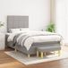 Maison Exclusive - Sommier à lattes de lit avec matelas gris clair 120x200cm tissu