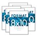 MCS Formaat fotolijsten, zwart, 8 x 10, 6-Pack