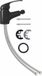vidaXL Robinet de bidet 13x12 cm Noir