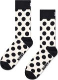 Happy Socks Big Dot Sock Unisex Sokken Wit Gestipt Katoen/Polyamide/Elastaan 36-40