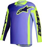 Alpinestars Racer Portl maillot de motocross - Violet/jaune - L
