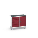 Bott Verso Mobiele Kast | 1050x550x965mm | 5 Laden | 1 Deur | Top Tray | RAL 3004