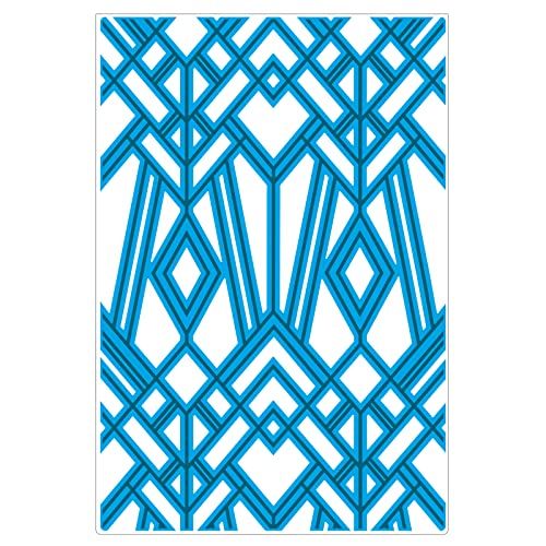 Sizzix Multi-Level Textured Impressions Embossing Folder Geo Diamonds door Lisa Jones | 665748 | 2022