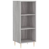 vidaXL Dressoir, grijs Sonoma, 34,5x32,5x90 cm, houtvezel