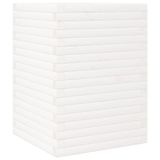 VidaXL Plantenbak 50x50x68,5 cm massief grenenhout wit
