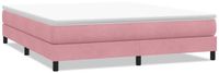 vidaXL Boxspringbed zonder matras, fluweel, roze, 180x220 cm
