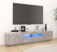Maison Exclusive - Meuble TV avec éclairage LED, couleur béton, 180 x 35 x 40 cm