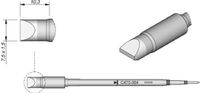 JBC Tools C470004 Soldeerpunt Beitelvorm, recht