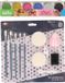 Faram Party Kinder Schmink Set 6-Kleuren Glitters met Grimeer Gereedschap 10-Delig