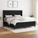 Maison Exclusive - Boxspringbed met matras, noir, 180x200 cm, textile