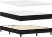 vidaXL Boxspringbed met hoofdeinde Zwart 140 x 200 cm Stof