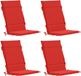 vidaXL - Ensemble de 4 coussins de dossier haut GEMERT