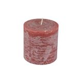 Homéa Pillar Candle D10 x H 10 cm Rustic Pink