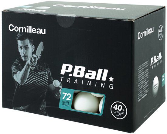 Cornilleau Tafeltennisballen - 72 stuks - Zwart - PVC