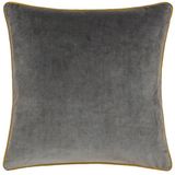 Paoletti Meridian kussensloop, houtskool/moss, 55 x 55 cm