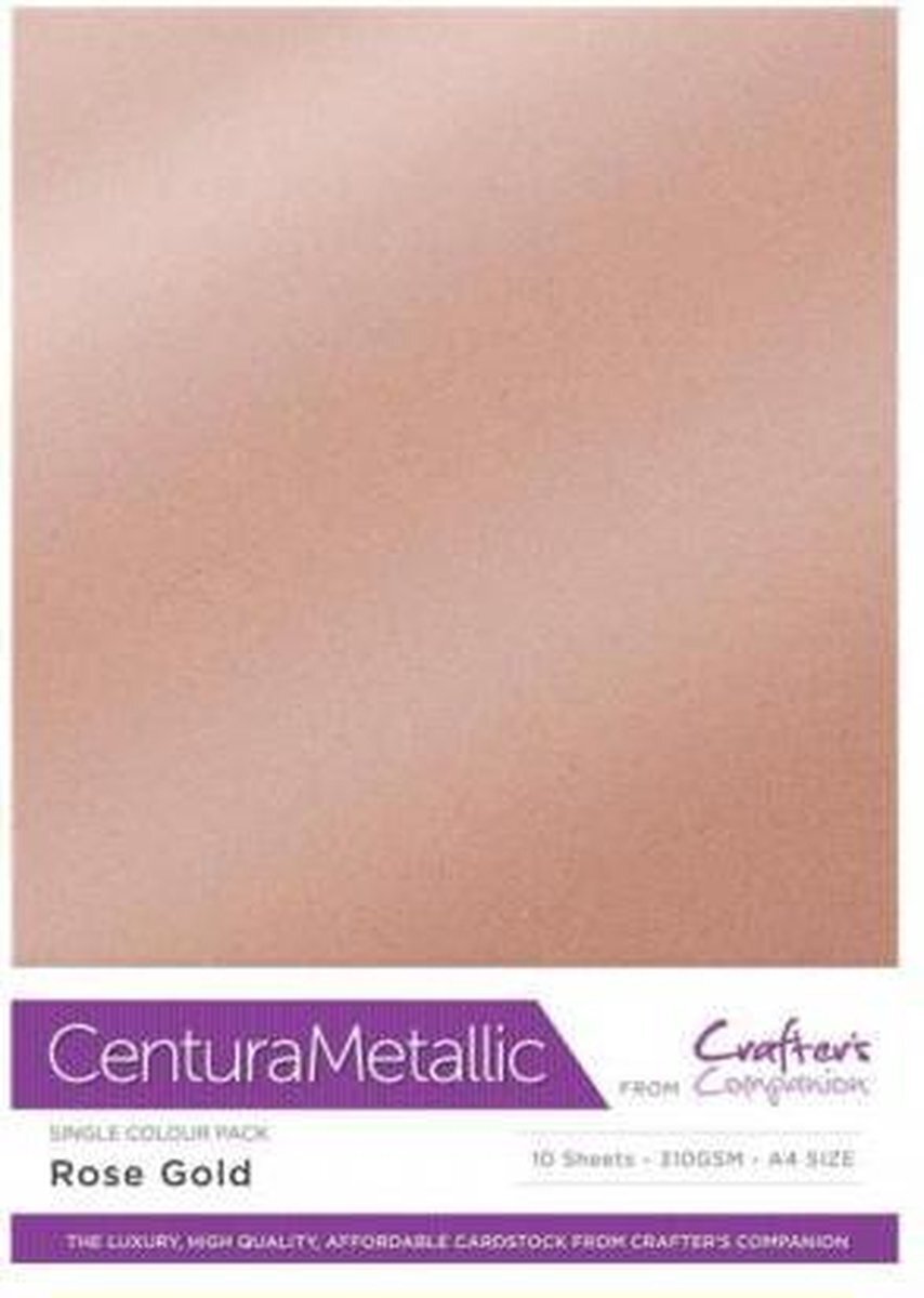 Centura Metallic karton roze goud A4 10 vel