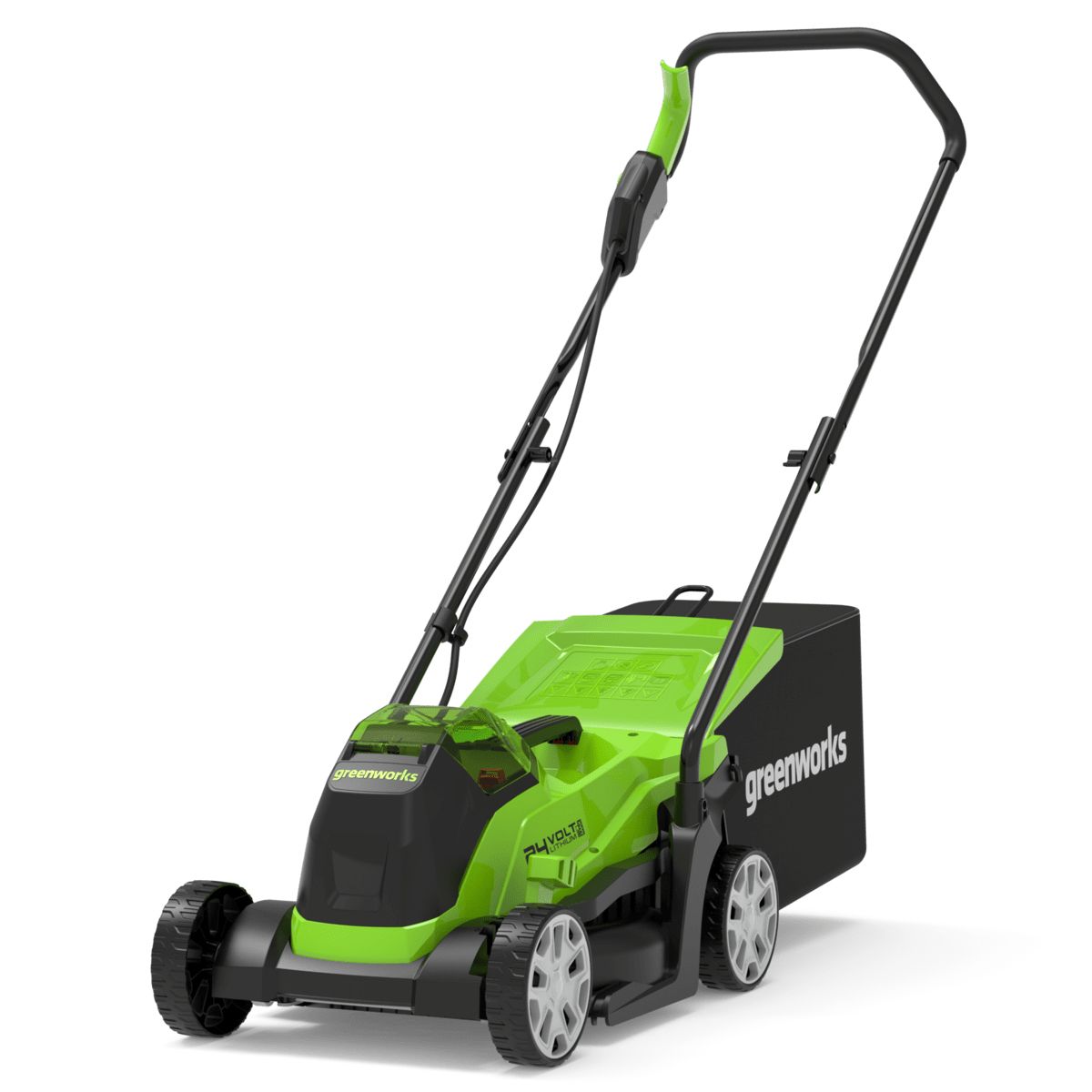 Greenworks 2516107 24V 33cm Cordless Lawn Mower - Black/Green