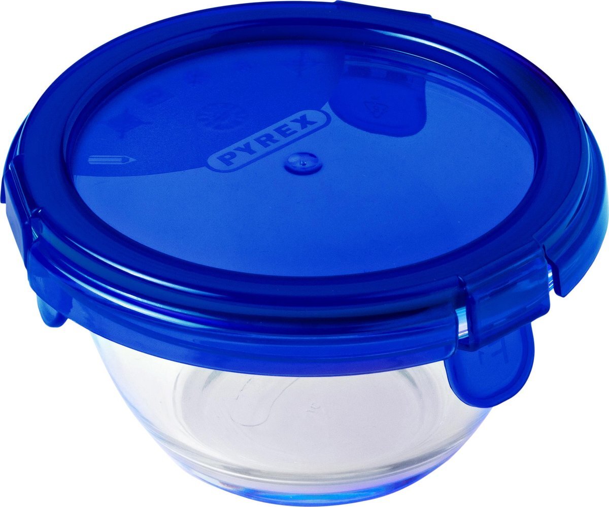 Pyrex Cook & Go Schaal Rond - Inclusief Deksel - Borosilicaatglas - 200 ml - Transparant