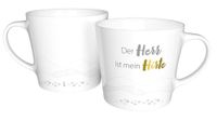 Der Herr ist mein Hirte - Tasse: Tasse mit Gold