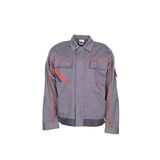 Planam werkjas Visline V2, maat 98, zink/oranje/lei, 2480098