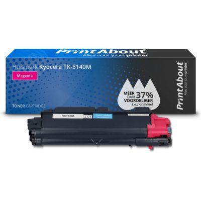 PrintAbout Huismerk Kyocera TK-5140M Toner Magenta - Magenta - Compatibel