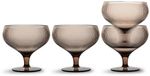 Sagaform Billi rPet coupe à champagne / coupe à dessert sur pied set van 4 30cl bruin