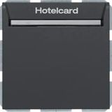Hager Visitekaarthouder hotel elektronische inrichting zonder B antraciet