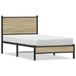 vidaXL Cadre de lit Métal Chêne Sonoma 80x200 cm