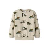 NAME IT MINI sweater met print - wit