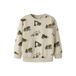 NAME IT MINI sweater met print - wit