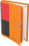 Oxford INTERNATIONAL meetingbook connect, stevige kartonnen kaft oranje, 160 bladzijden, ft B5, gelijnd 5 stuks