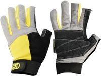 Kong Klettersteig Handschoenen voor bescherming van de handen XL Geel/Zwart Leer