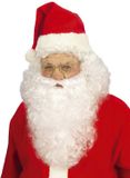 Vegaoo Pruik met baard voor volwassenen - Kerstman - Synthetisch - Multi