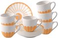 Villeroy & Boch Fleur Couleur Espressotasse mit Untertasse 70 ml Set van 6