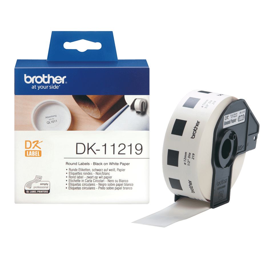 Brother DK-11219 Label - White - 12mm