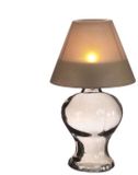 Ideas 4 Seasons Bougeoir en verre fumé gris ø9xh16cm