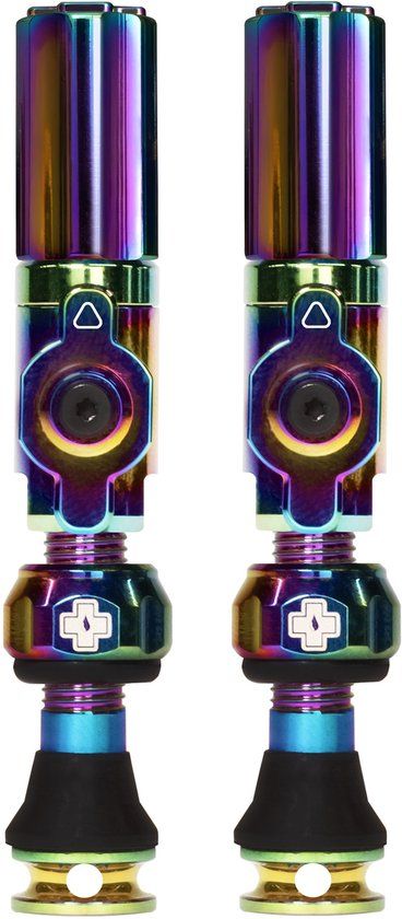 Muc-Off Big Bore Hybrid - Tubeless Ventiel - Schrader - 30mm - Iridescent - Kernloos ontwerp - Maximale luchtstroom