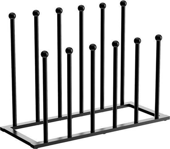 Merkloos Laarzenrek - Zwart - Voor 6 paar laarzen - 73 x 25 x 44,5 cm