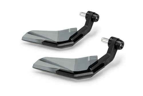 Puig Paramanos Avant 22057N Handbeschermerset met M8 schroef en deflector getint, aerodynamisch design, bescherming tegen stoten en weersinvloeden, ideaal voor motortrail en straatavonturen, zwart