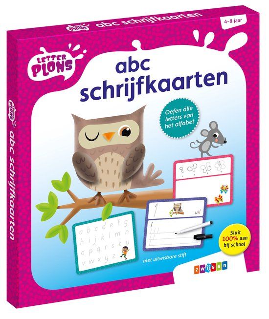 Zwijsen Letterplons - abc schrijfkaarten
