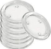 Trend Candles Ronde kaarsenhouder/kaars onderzetter - 25x - glas - 11 cm