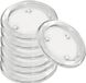 Trend Candles Ronde kaarsenhouder/kaars onderzetter - 25x - glas - 11 cm