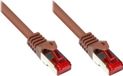 Patchkabel Cat. 6, S/FTP, 20 meter, PiMF, bruin, PVC-omhulsel