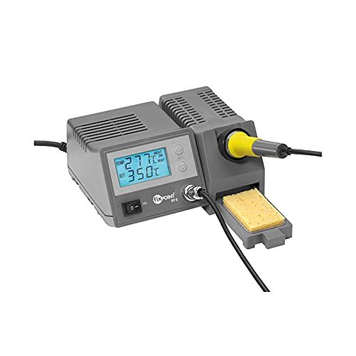 Fixpoint 51098 Digitaal soldeerstation EP5/48W digitale soldeerboutset/instelbare temperatuur 150-450 graden/fijne soldeerpunt/soldeerstation met LCD-display