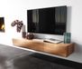 DELIFE Tv-meubel New Live-Edge acacia natuur 145 cm 3 deurs zwevend Lowboard