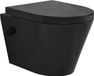Wiesbaden Vesta Rimless Wandcloset Bidetkraan Warm-Koud - Noir mat