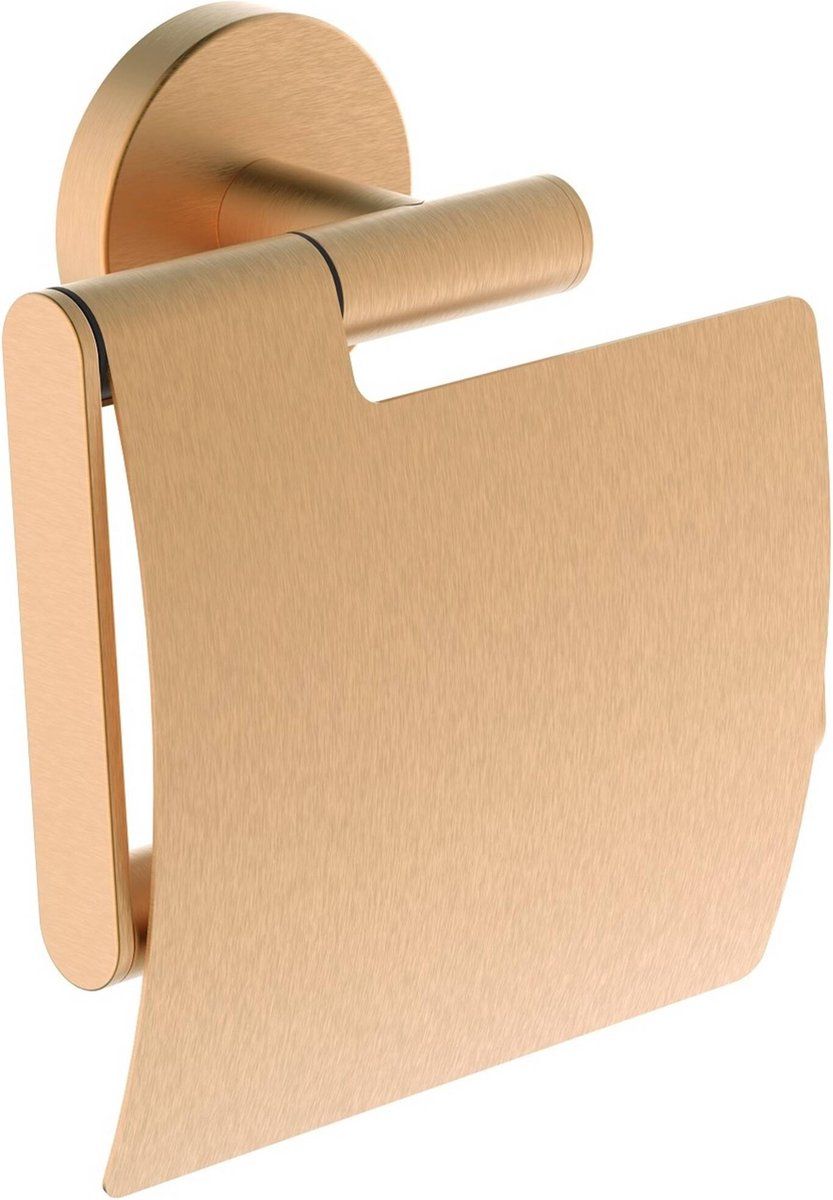 Saqu Toiletrolhouder 12,8x5,6x14,2 cm Geborsteld Brons Koper